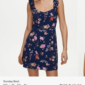 Aritzia Sunday best ruffle dress